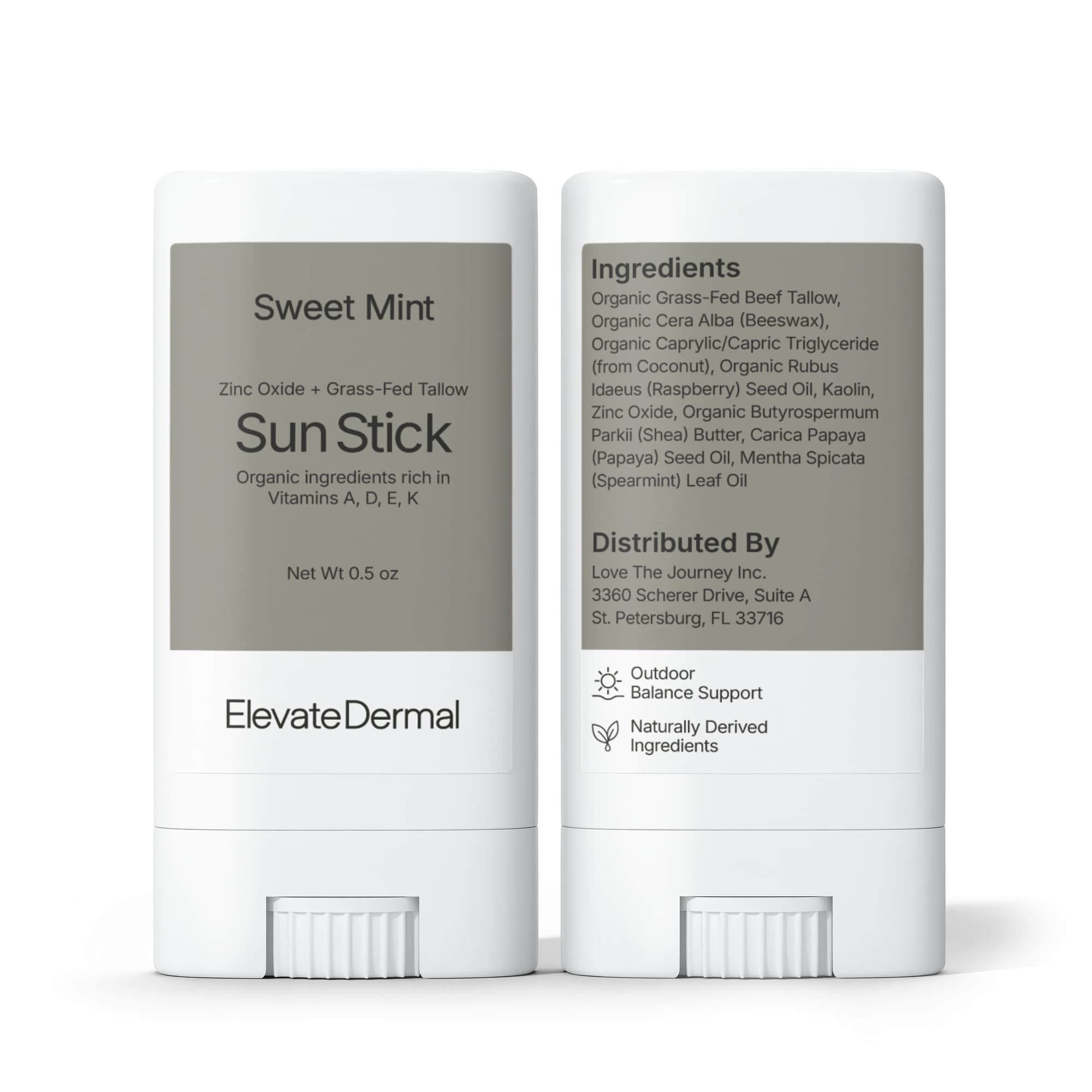 2 Pack Tallow Zinc Sun Stick