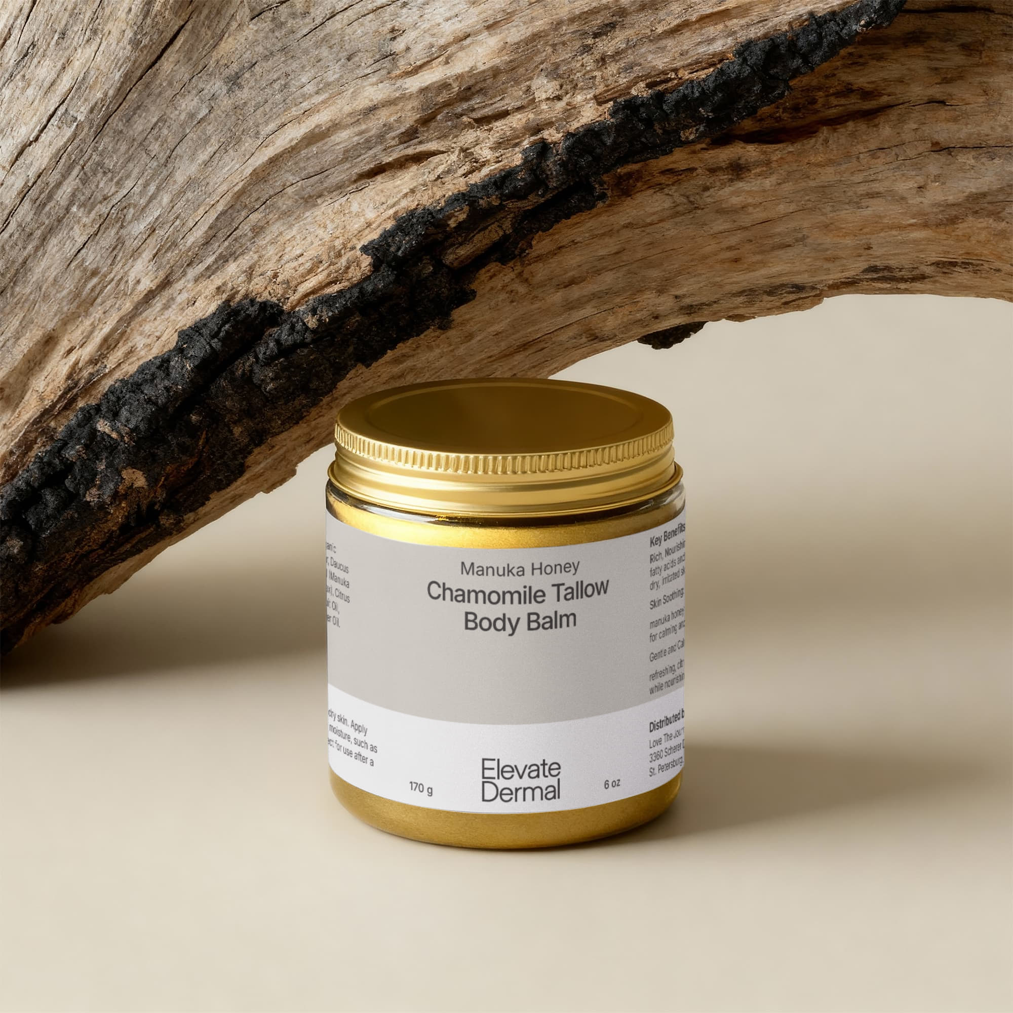 Manuka Honey Chamomile Tallow Body Balm - Elevate Dermal