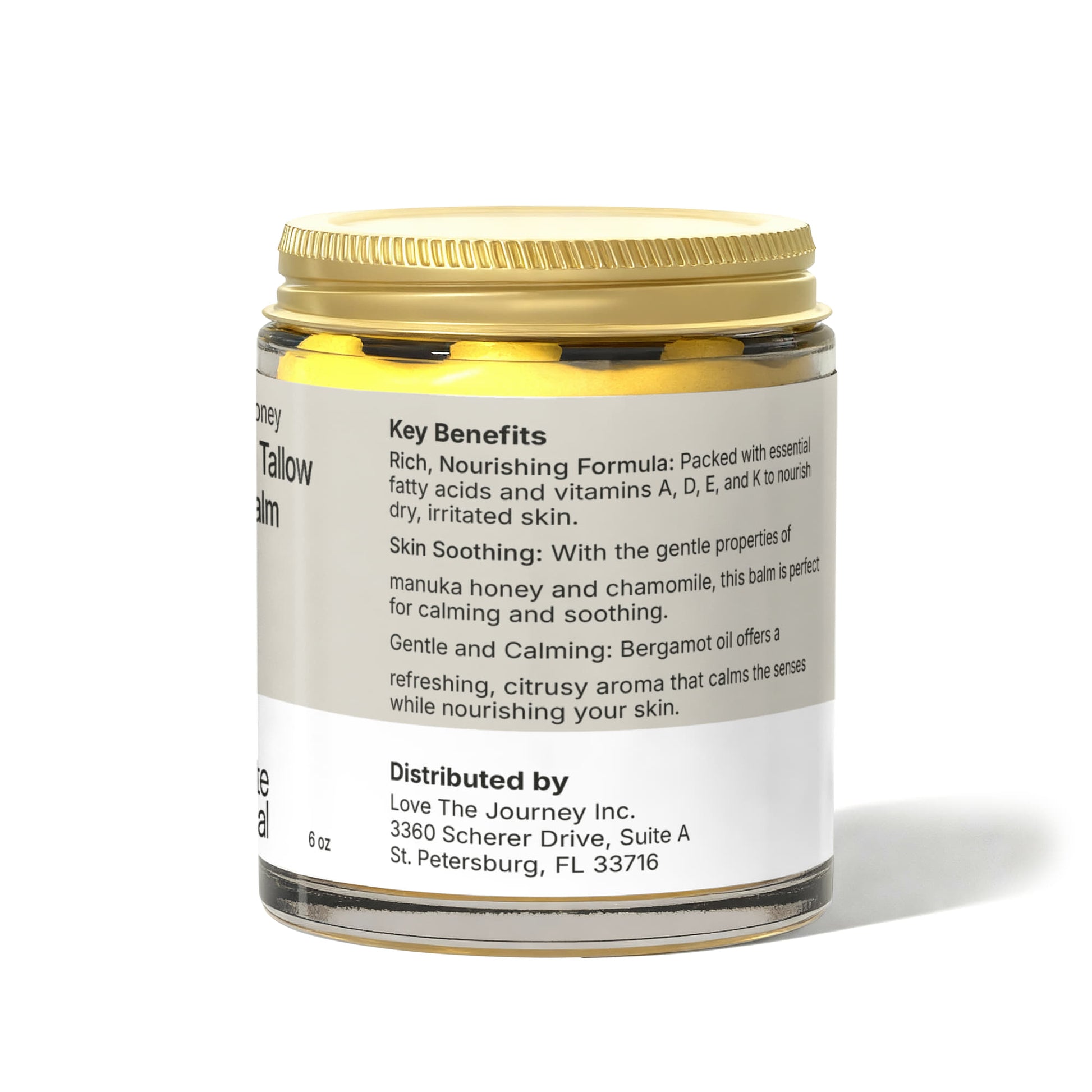 Manuka Honey Chamomile Tallow Body Balm Back View
