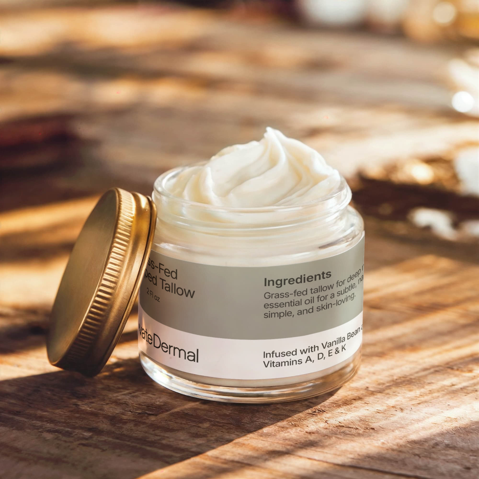 Whipped Grass-Fed Tallow Balm with Vanilla Bean
