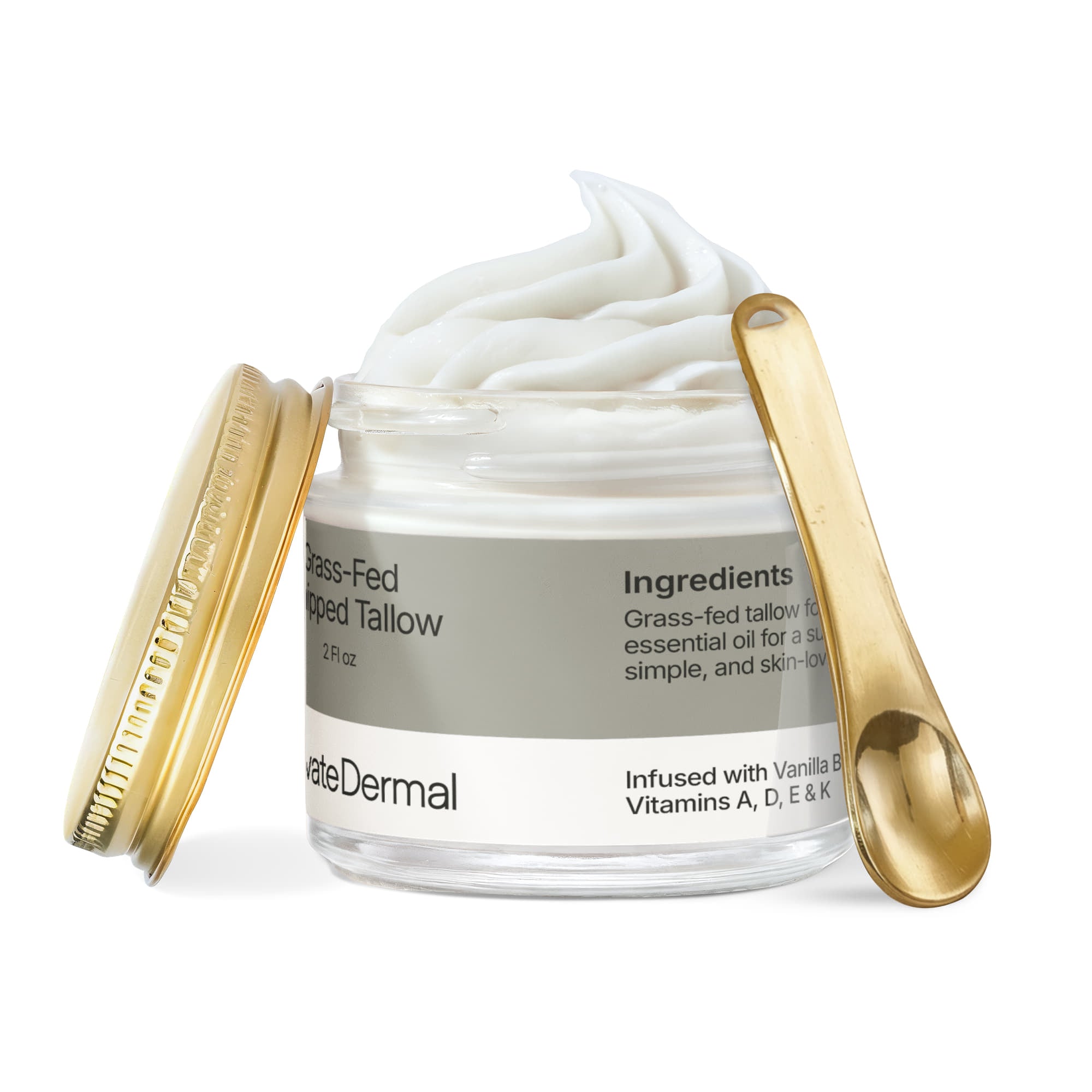 Whipped Grass-Fed Tallow Balm with Vanilla Bean